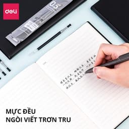 Thumbnail Combo 20 ruột bút gel S221 Deli 0.5mm dùng cho bút bi nước A575 không gai viết trơn tru phù hợp học sinh văn phòng 2
