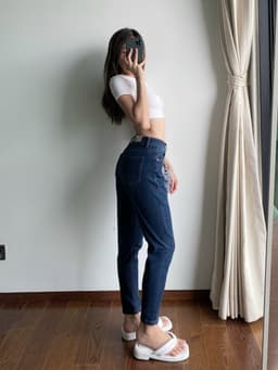 Thumbnail Quần jean baggy 9 tấc phom đẹp thời trang chất co giãn Callene (XK700) 2