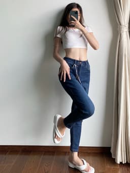 Thumbnail Quần jean baggy 9 tấc phom đẹp thời trang chất co giãn Callene (XK700) 1
