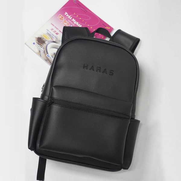 Ảnh Balo Da Nam Nữ Cao Cấp Chống Thấm Nước Basic New Original Backpack HARAS HR341 3