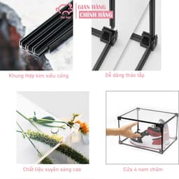 Thumbnail Hộp Đựng Trưng Bày Mô Hình, Figure, Búp Bê Bằng Acrylic Trong Suốt 6 mặt size lớn 3