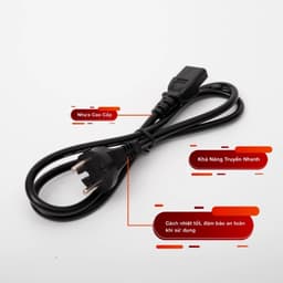 Thumbnail Dây Nguồn - Taky, Phich Cắm Đa Năng 3 Cực Dẹt Dùng Cho Máy Tính, Máy In, Nồi Cơm, Ấm Nước, Các Thiết Bị Gia Dụng. 8602 2