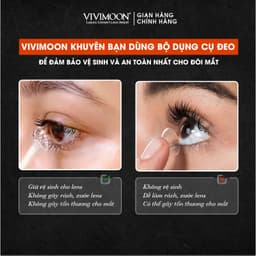 Thumbnail Lens 1 ngày cận trong suốt kính áp tròng VIVIMOON cho mắt thở 3