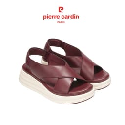 Thumbnail Sandal nữ cao cấp Pierre Cardin, chất liệu da mềm mại, thiết kế quai hậu, đế cao 6cm, cực nhe - 257 3