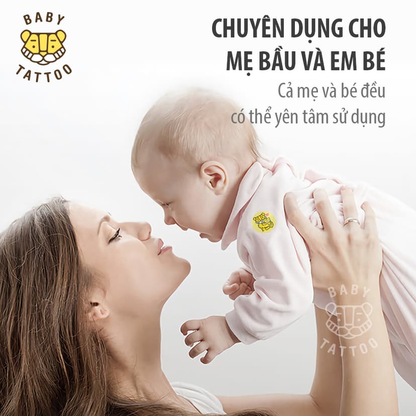 Ảnh BABY TATTOO Miếng Dán Chống Muỗi, Côn Trùng Cho Trẻ Em Từ Thiên Nhiên Hương Thảo Dược Nhẹ Nhàng 1 hộp 24 miếng 4