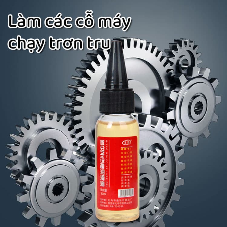 Ảnh Dầu Máy Làm Trơn Ổ Khóa, Máy Móc, Quạt Điện - Công Thức Không Mùi An Toàn Khi Sử Dụng - Lọ 60ml - Hãng Dododios 2