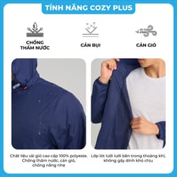Thumbnail Áo Gió Nam 𝐂𝐀𝐑𝐃𝐈𝐍𝐀 2 Lớp Chất Vải Gió Cao Cấp Chống Thấm Nước Cản Gió Trẻ Trung 3GNM01 3