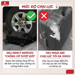 Thumbnail Hoả Tốc Vali Kéo Du Lịch Bamozo Nancy Size 28 Cao Cấp Nhựa PP Chống Vỡ 3