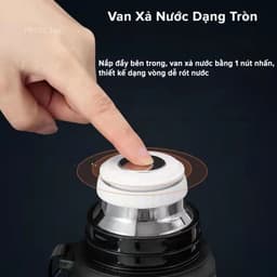 Thumbnail Bình Inox Giữ Nhiệt Nóng Lạnh Nhỏ 800ml Có Nút Nhấn Uống Luôn Có Cốc, Quai Tiện Dụng Chọn Màu Chính Hãng Amalife 3