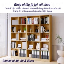 Thumbnail Kệ Sách Gỗ 5 Tầng FIVO FB73 Gỗ Chống Ẩm Cao Cấp Dày Dặn, Tấm Lưng Chắc Chắn, Dễ Dàng Lắp Ráp 4