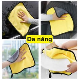 Thumbnail Khăn Lau Đa Năng Siêu Thấm 30*30cm Sợi Microfiber Dày Dặn Chuyên Dùng Cho Xe Ô Tô Xe Tải Lau Đồ Dùng Chính Hãng Amalife 2