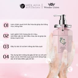 Thumbnail Sữa tắm trắng da, làm sạch da toàn thân Niacinamide Weilaiya thơm lâu phù hợp cho mọi loại da 450ml 2