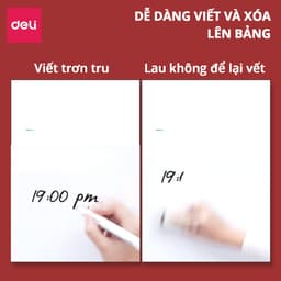 Thumbnail Bảng Từ Trắng DELI Kích Thước 120x90 cm Bảng Mica Từ Tính Nam Châm Bảng Fooc Trắng, Móc Treo Tường 3
