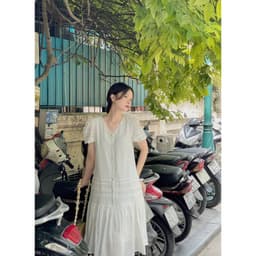 Thumbnail De Leah - Đầm Suông Gấu Xếp Nếp Ngắn Tay - Thời Trang Thiết Kế 3