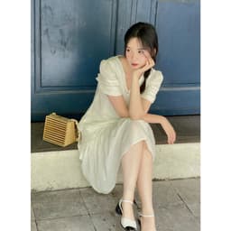 Thumbnail De Leah - Đầm Suông Gấu Xếp Nếp Ngắn Tay - Thời Trang Thiết Kế 2