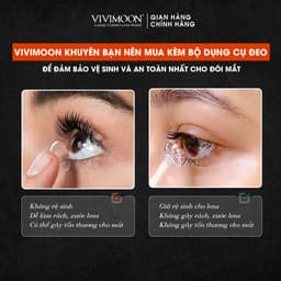 Thumbnail Kính áp tròng VIVIMOON LENS trong suốt cận 1 ngày cho mắt thở Vivimedi Oxy Plus 24h (Giá 01 chiếc) 3