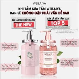 Thumbnail Sữa Tắm Nước Hoa Weilaiya Chính Hãng Tủy Mật Hoa Hồng Damask 450ml 2