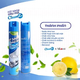 Thumbnail Bình xịt tẩy dầu mỡ nhà bếp CleanZ 450ml đánh bay vết bẩn cứng đầu trên tường bếp, lưới máy hút mùi 4