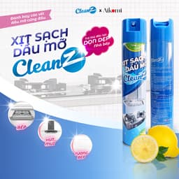 Thumbnail Bình xịt tẩy dầu mỡ nhà bếp CleanZ 450ml đánh bay vết bẩn cứng đầu trên tường bếp, lưới máy hút mùi 2