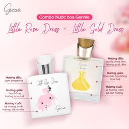 Thumbnail Bộ đôi Nước hoa Nữ Gennie Little Rose + Gold Dress 50ml 1
