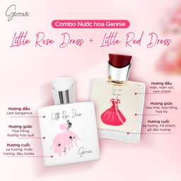 Thumbnail Bộ đôi Nước hoa Nữ Gennie Little Rose + Red Dress 50ml 1