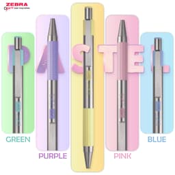 Thumbnail Bút Bi Kim Loại Cao Cấp F.301 Pastel Zebra Pen 1.0mm - Mực Xanh, Vỏ Kim Loại Sang Trọng [Chính Hãng] 4