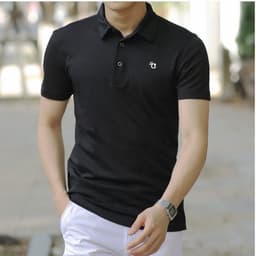 Thumbnail Áo thun polo thể thao nam Gấu 194 vải thun lạnh co dãn 4 chiều, cổ trụ lá from regular fit - PL chân gấu 3