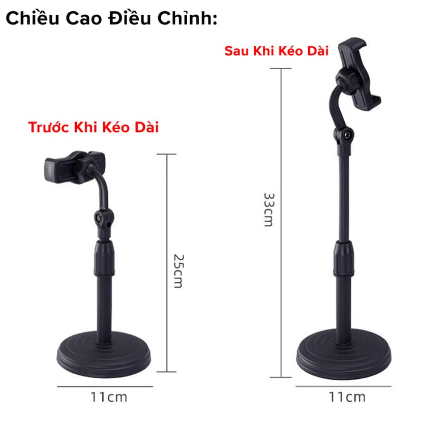 Ảnh Giá Đỡ Điện Thoại Livestream Xem Video Ổn Định Xoay 360 Độ dùng để Quay Phim Ghi Hình Đa Năng Chính Hãng Amalife 2
