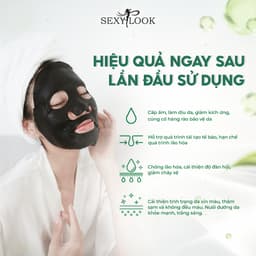 Thumbnail Combo 10 Mặt Nạ Đen Ngọc Trai SEXYLOOK Dưỡng Trắng Chuyên Sâu (10 miếng x 28ml) 4