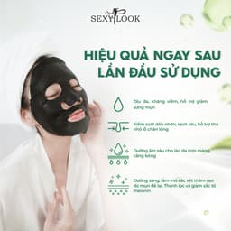 Thumbnail Combo 10 Mặt Nạ Đen Tràm Trà SEXYLOOK Hỗ Trợ Kiểm Soát Dầu Mụn (10 miếng x 28ml) 4