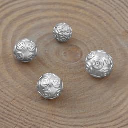 Thumbnail Charm cầu bạc ta MIÊU BẠC phụ kiện mix charm vào lắc tay, lắc chân, vòng cổ 2 màu size 8mm 10mm 12mm C500077 C500067 3