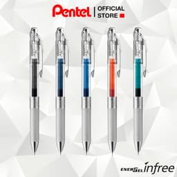 Thumbnail Bút Gel Pentel Energel Infree BLN75TL 0.5mm 10 Màu Vỏ Trong 2