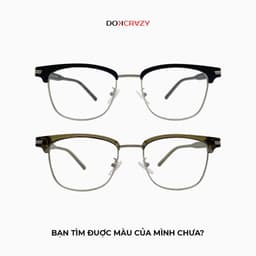 Thumbnail Gọng kính kim loại DOKCRAZY SANJI Cao Cấp, Nam Nữ thời thượng, Basic, Chống ánh sáng xanh tia UV400 4
