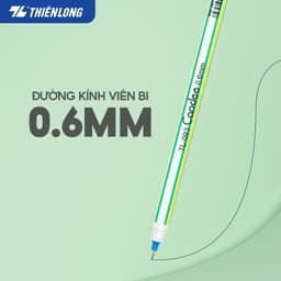 Thumbnail Combo 5/10/20 Bút bi Thiên Long Candee TL-093 ngòi 0.6mm - viết bi sọc có nắp đậy, trọng lượng nhẹ, viết êm trơn 3