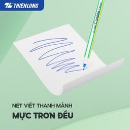 Thumbnail Combo 5/10/20 Bút bi Thiên Long Candee TL-093 ngòi 0.6mm - viết bi sọc có nắp đậy, trọng lượng nhẹ, viết êm trơn 4