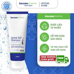 Thumbnail Dầu gội giảm gàu nấm ngứa Santal 300 shampoo mẫu tuýp 200ml | Biocarepharma 2