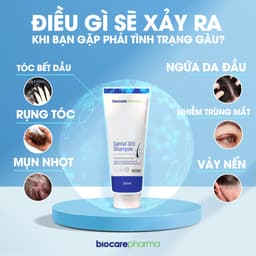 Thumbnail Dầu gội giảm gàu nấm ngứa Santal 300 shampoo mẫu tuýp 200ml | Biocarepharma 4