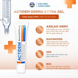 Thumbnail Combo da mụn Gel giảm mụn Actidem Derma Gel 18g + Gel rửa mặt Actidem Derma pH 150ml/ Derma Gel 40g/ Derma Extra 18g 3