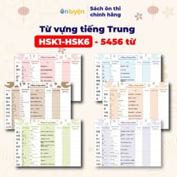 Thumbnail Takenote từ vựng Tiếng Trung HSK1- HSK6 có đủ từ loại, nghĩa, pinyin, ô luyện viết, kèm ví dụ 2