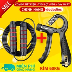 Thumbnail Combo Kìm Bóp Tay Dây Nhảy Lõi Thép - Kìm 60kg 100kg Và 120kg - Màn Hình Điện Tử Đếm Số - Hãng Dododios 1