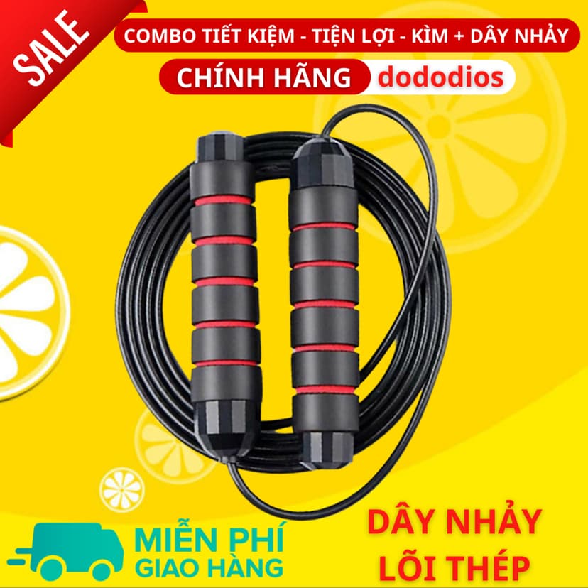 Ảnh Combo Kìm Bóp Tay Dây Nhảy Lõi Thép - Kìm 60kg 100kg Và 120kg - Màn Hình Điện Tử Đếm Số - Hãng Dododios 4