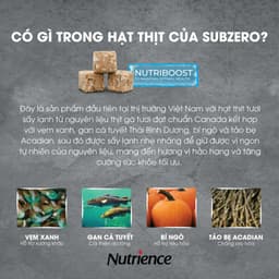 Thumbnail Hạt nhỏ cho chó Nutrience Subzero Grain-free - gà tây, cá hồi, cá trích, cá tuyết và rau củ quả 500g 3
