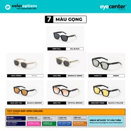 Thumbnail Kính mát nam nữ chính hãng EYECENTER S58S nhựa dẻo siêu nhẹ cao cấp nhập khẩu by Eye Center Vietnam 2