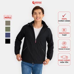 Thumbnail Áo Gió Nam 𝐂𝐀𝐑𝐃𝐈𝐍𝐀 2 Lớp Chất Vải Gió Cao Cấp Chống Thấm Nước Cản Gió Trẻ Trung 3GNM01 1