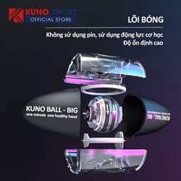 Thumbnail Bóng Tập Cơ Tay KUNO BALL BIG, Phiên Bản To Cao Cấp Thế Hệ Mới Lực Siêu Mạnh Rèn Luyện Cổ Tay 2