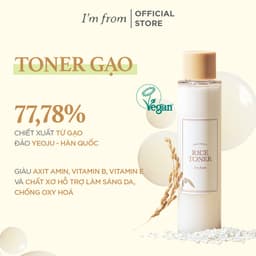 Thumbnail Nước hoa hồng gạo cấp ẩm, hỗ trợ làm sáng da I'm from Rice Toner 3