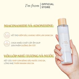 Thumbnail Nước hoa hồng gạo cấp ẩm, hỗ trợ làm sáng da I'm from Rice Toner 4
