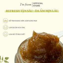 Thumbnail Mặt nạ ngải cứu loại bỏ tế bào chết và làm dịu da I'm From Mugwort Mask 110g 4