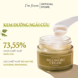 Thumbnail Kem dưỡng Ngải Cứu phục hồi, làm dịu cho da mụn I'm from Mugwort Cream 50g 3