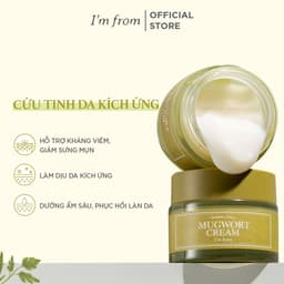 Thumbnail Kem dưỡng Ngải Cứu phục hồi, làm dịu cho da mụn I'm from Mugwort Cream 50g 4